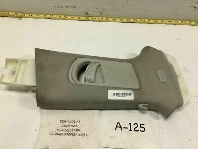 2006 AUDI A3 REAR RIGHT PASSENGER SIDE UPPER B PILLAR TRIM w/ SEAT BELT HEIGHT