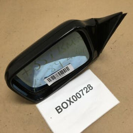 1988 1992 BMW 735i FRONT LEFT DRIVER SIDE VIEW MIRROR POWER FOLDING BLACK OEM+