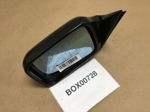 1988 1992 BMW 735i FRONT LEFT DRIVER SIDE VIEW MIRROR POWER FOLDING BLACK OEM+