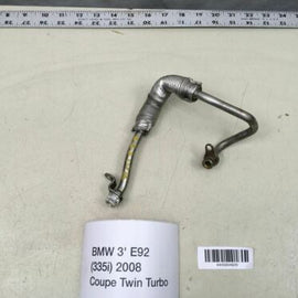 2008 BMW 335I E92 COUPE TWIN TURBOCHARGER OIL RETURN PIPE HOSE LINE TUBE OEM+