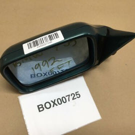 1988 1992 BMW 735 FRONT LEFT DRIVER SIDE VIEW MIRROR POWER FOLDING GREEN OEM+