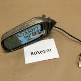 1989 1990 NISSAN MAXIMA DRIVER SIDE LEFT DOOR POWER MIRROR GREY OEM+