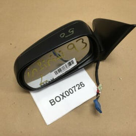 1990 1993 INFINITI Q45 FRONT LEFT DRIVER SIDE VIEW MIRROR POWER FOLDIN BLACK OEM