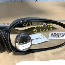 1997 SATURN SC COUPE RIGHT PASSENGER SIDE REAR VIEW MIRROR BLACK COVER OEM