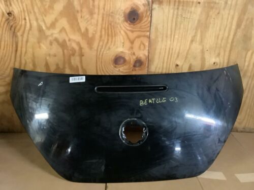 2003 VOLKSWAGEN BEETLE REAR TRUNK LID COVER PANEL BLACK W/O EMBLEM LOGO OEM+