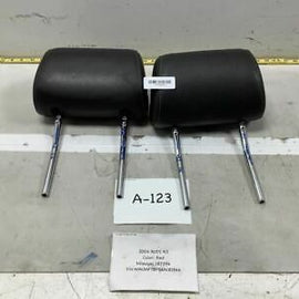 2006 2007 AUDI A3 FRONT LEFT&amp;RIGHT SIDE SEAT HEADREST SET OF 2 LEATHER BLACK