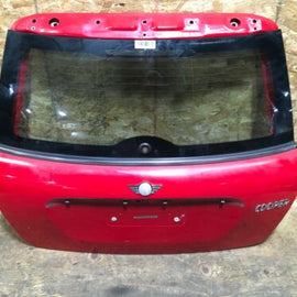 2007 2014 MINI COOPER HATCHBACK REAR TRUNK TAILGATE LIFTGATE RED WITH GLASS OEM+