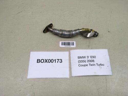 2008 BMW 335I E92 COUPE N54 TWIN TURBO CHARGER OIL RETURN PIPE HOSE TUBE OEM+