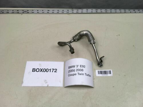 2008 BMW 335I E92 COUPE TWIN TURBOCHARGER OIL RETURN PIPE HOSE LINE TUBE OEM+