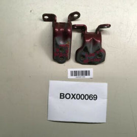 2009 SUBARU FORESTER 2.5L FRONT REAR RIGHT DOOR LOWER HINGE RED SET OF 2 OEM+