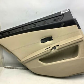 2010 BMW 528I E60 SEDAN REAR LEFT DRIVER SIDE DOOR PANEL COVER W/O HANDLE OEM+