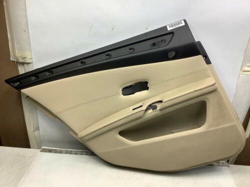 2010 BMW 528I E60 SEDAN REAR LEFT DRIVER SIDE DOOR PANEL COVER W/O HANDLE OEM+
