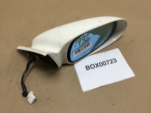 1990 1994 MITSUBISHI ECLIPSE RIGHT PASSENGER SIDE VIEW MIRROR FOLDING WHITE OEM+
