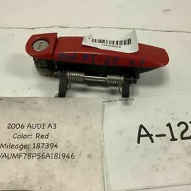 2006 AUDI A3 HATCHBACK FRONT LEFT DRIVER SIDE DOOR EXTERIOR HANDLE RED OEM+