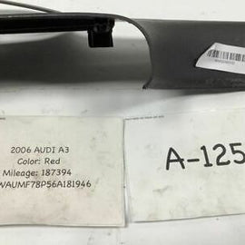 2006 2013 AUDI A3 RIGHT PASSENGER SIDE DOOR INTERIOR SILL SCUFF PLATE TRIM BLACK