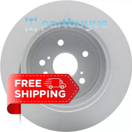 Toyota Highlander 2008-2013 Rear 2PC Rear Coated Solid Disc Brake Rotor