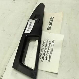 2013 2016 FORD FUSION REAR LEFT DRIVER SIDE DOOR POWER WINDOW SWITCH w/ TRIM OEM