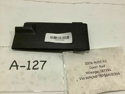 2006 2007 AUDI A3 FRONT RIGHT PASSENGER SIDE SEAT WIRING COVER TRIM PANEL BLACK