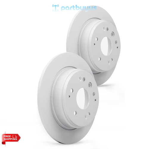 Acura TL 2007 2008 2PC Rear Coated Solid Disc Brake Rotor 42510SCVA00