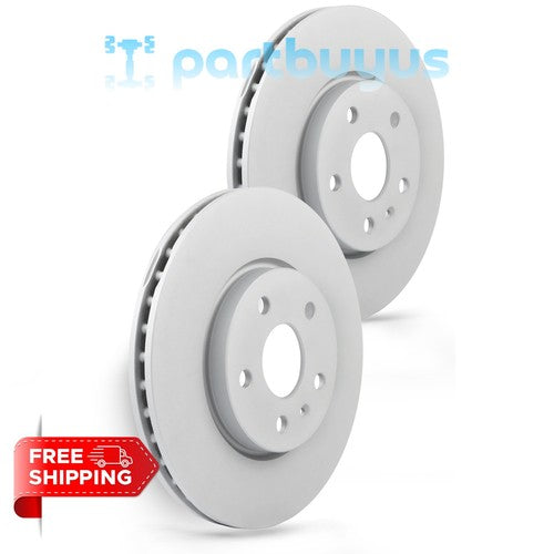 Chevrolet Equinox 2017 2PC Front Coated Vented Disc Brake Rotor 569422 1350221