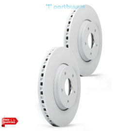 Chevrolet HHR 2008 2010 2PC Front Coated Vented Disc Brake Rotor 19303825
