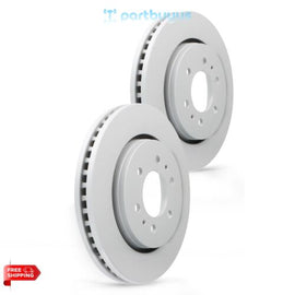 Ford Expedition 2020 2021 2PC Front Coated Vented Disc Brake Rotor 7U2Z1V125HC
