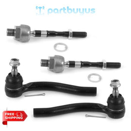 Infiniti G37 2010 4 PCS Front Tie Rod End Kit 48640EG025, 48640EG026, D86404GA0A