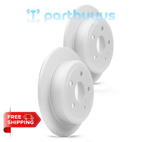 Jeep Liberty 2012 2PC Rear Coated Solid Disc Brake Rotor 52060147AA