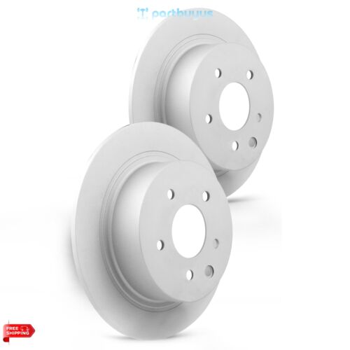 Nissan Rogue 2019 2PC Rear Coated Solid Disc Brake Rotor 43206JD00A, 432069W00