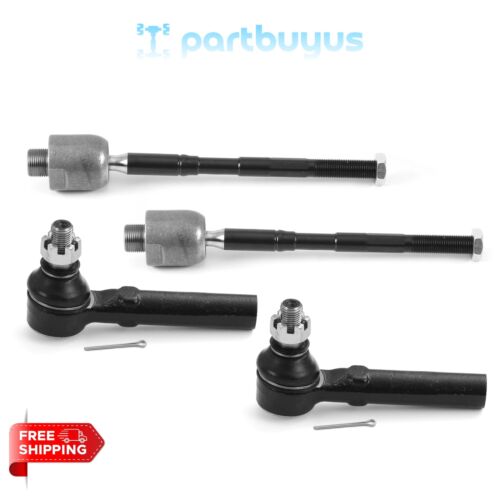Toyota 4Runner 2010-2022 4 PCS Front Tie Rod End Kit 4504609340, 4504669245