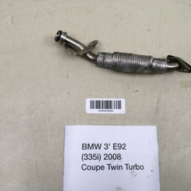 2008 BMW 335I E92 COUPE N54 TWIN TURBO CHARGER OIL RETURN PIPE HOSE TUBE OEM+