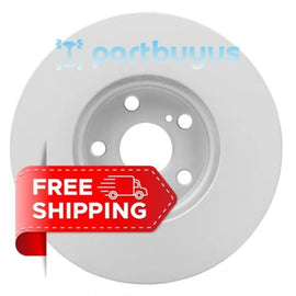 Toyota Yaris 2012-2018 2PC Front Coated Vented Disc Brake Rotor 4351202270