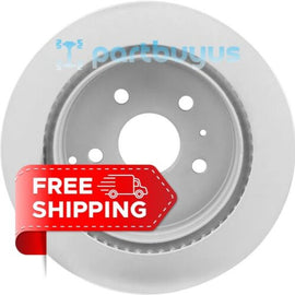 Chevrolet Equinox 2017 2PC Rear Coated Vented Disc Brake Rotor 20792027