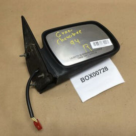 1993 1995 JEEP GRAND CHEROKEE FRONT RIGHT PASSENGER SIDE VIEW MIRROR BLACK OEM