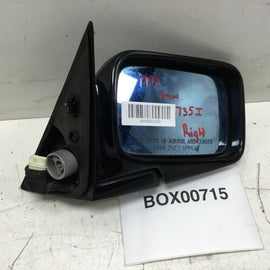 1988 1992 BMW 735i FRONT RIGHT PASSENGER SIDE DOOR VIEW MIRROR BLACK OEM+