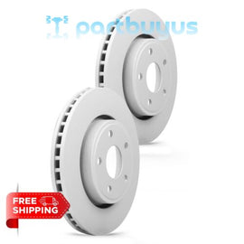 Dodge Durango 2011-2019 Front 2PC Coated Vented Disc Brake Rotor 52124762AD